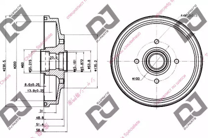 Тормозный барабан DJ PARTS BR1022